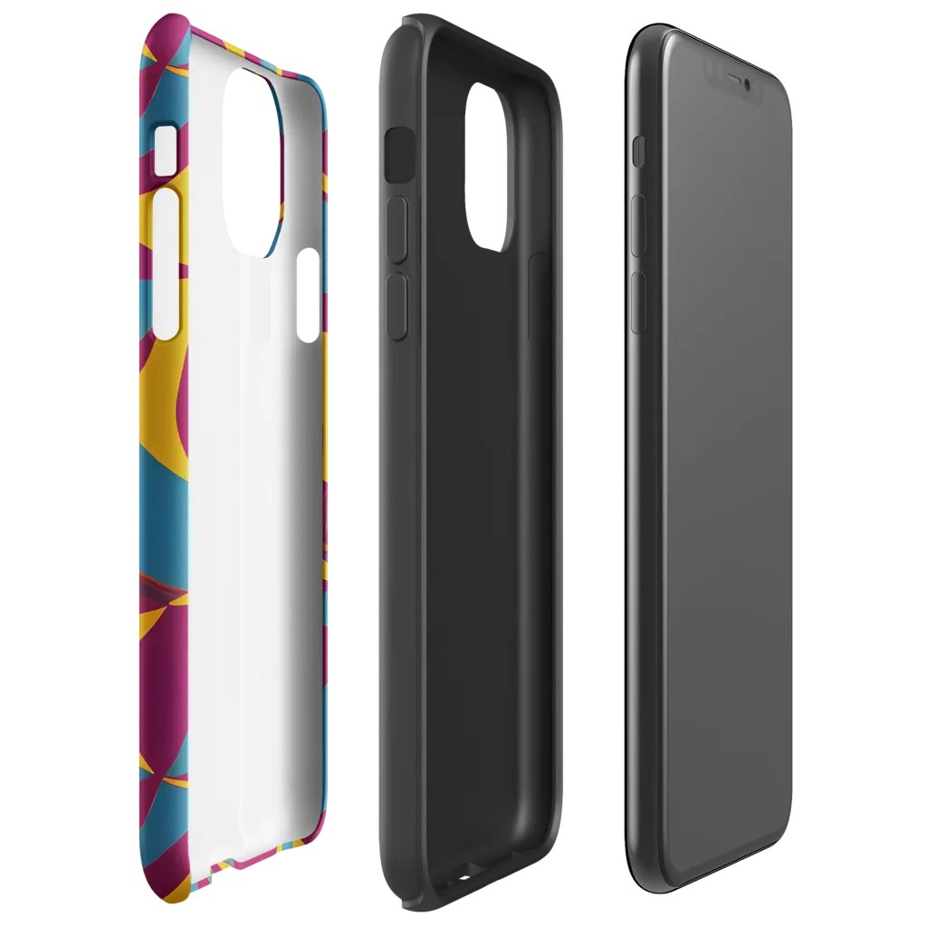 Teal Voltage on Tough Case for iPhone® — Right