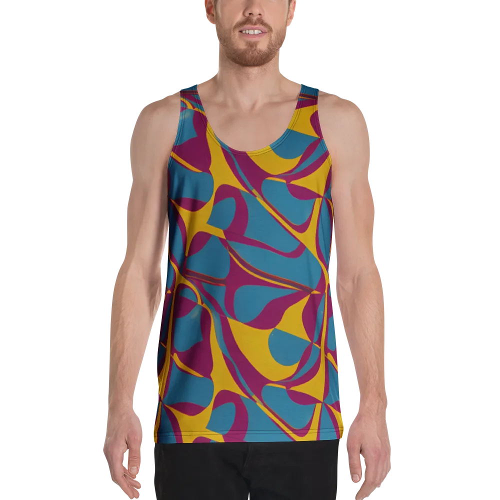 Teal Voltage on Men's Tank Top — Front
