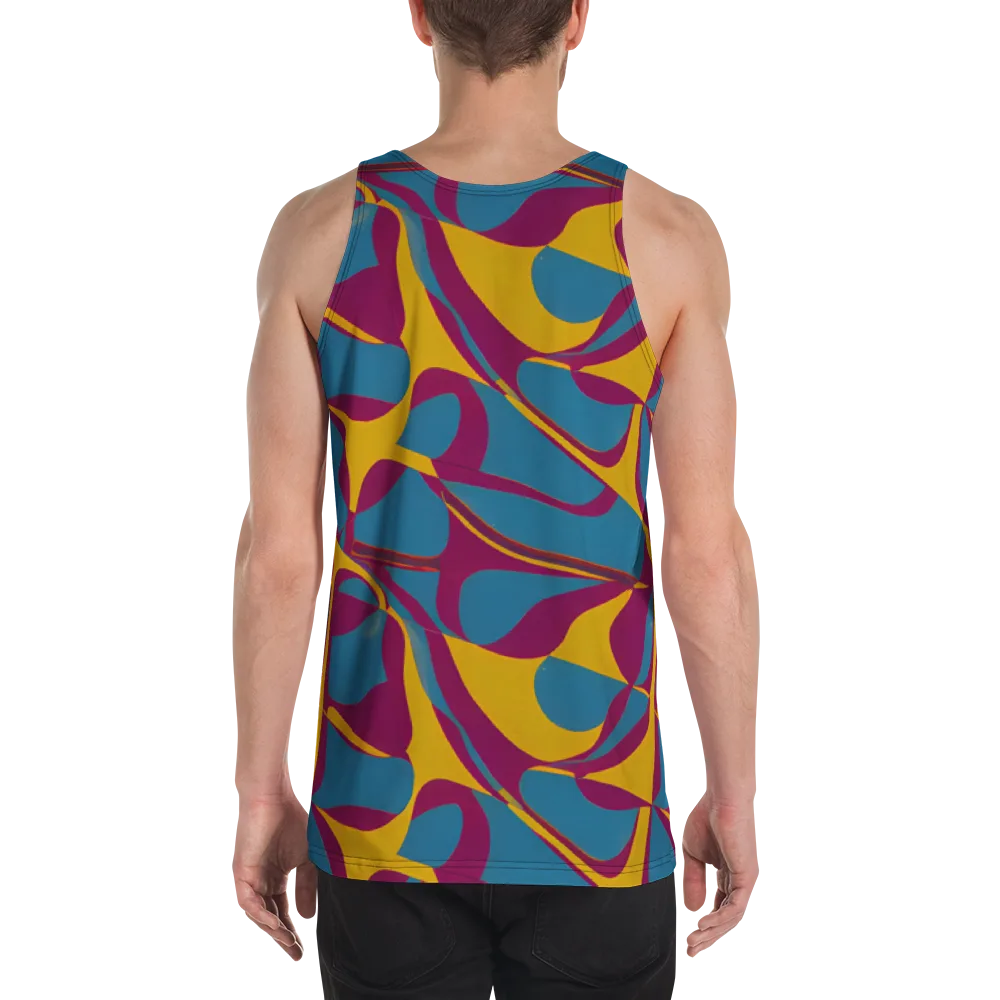Teal Voltage on Men's Tank Top — Back
