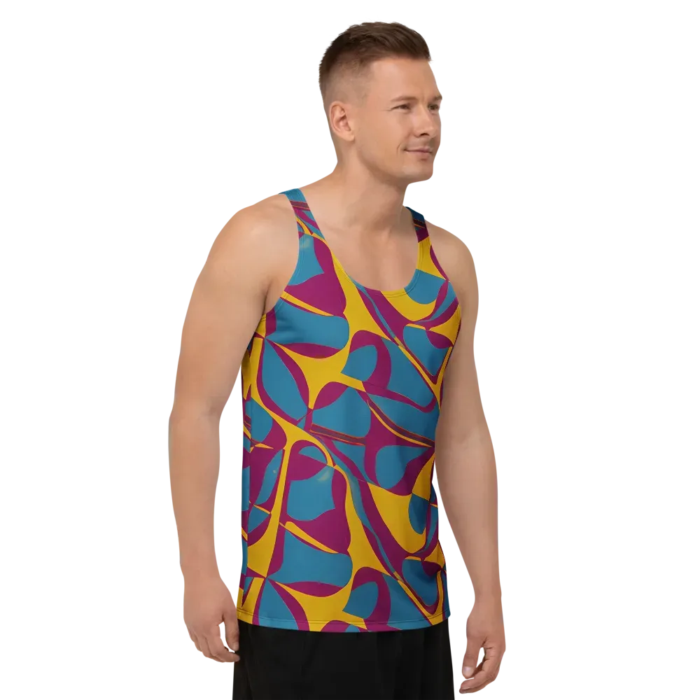 Teal Voltage on Men's Tank Top — Right Front