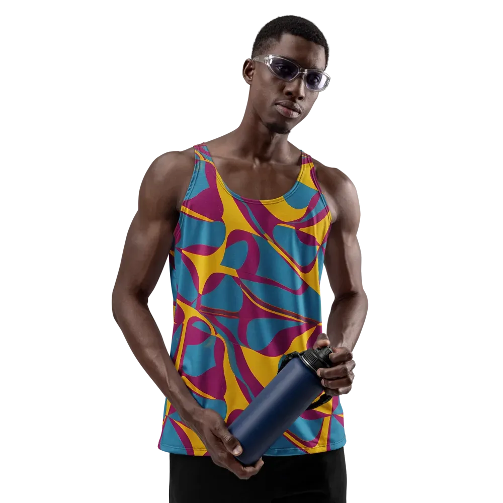 Teal Voltage on Men's Tank Top — Front