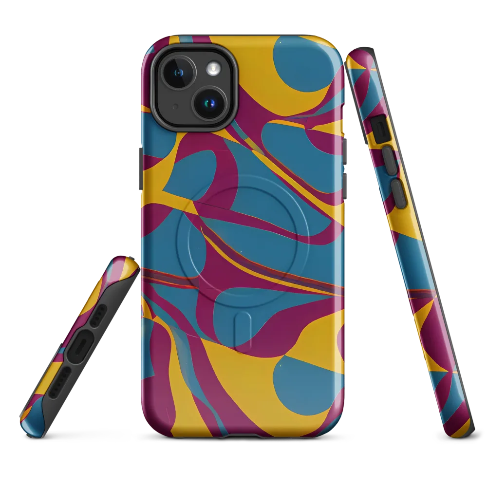 Teal Voltage on MagSafe Tough Case for iPhone® — Front