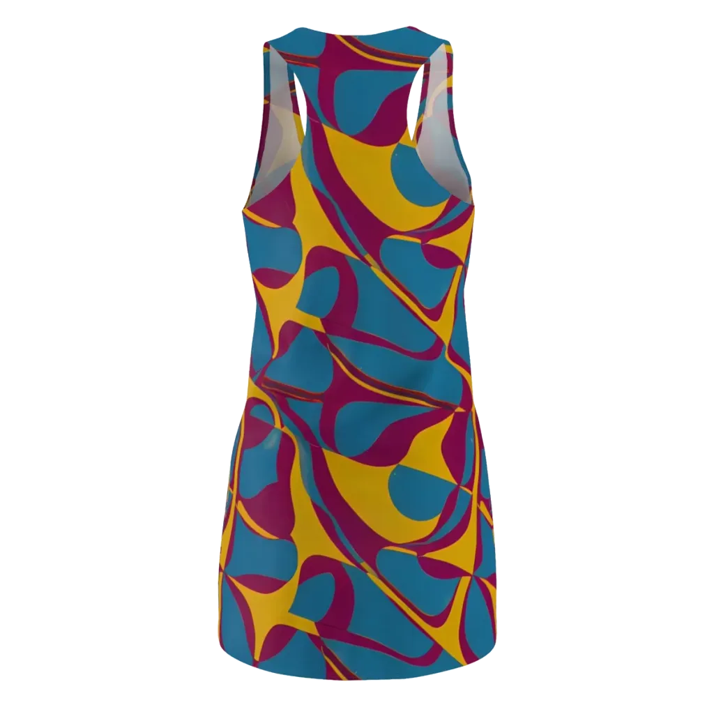 Teal Voltage on Racerback Dress — Back