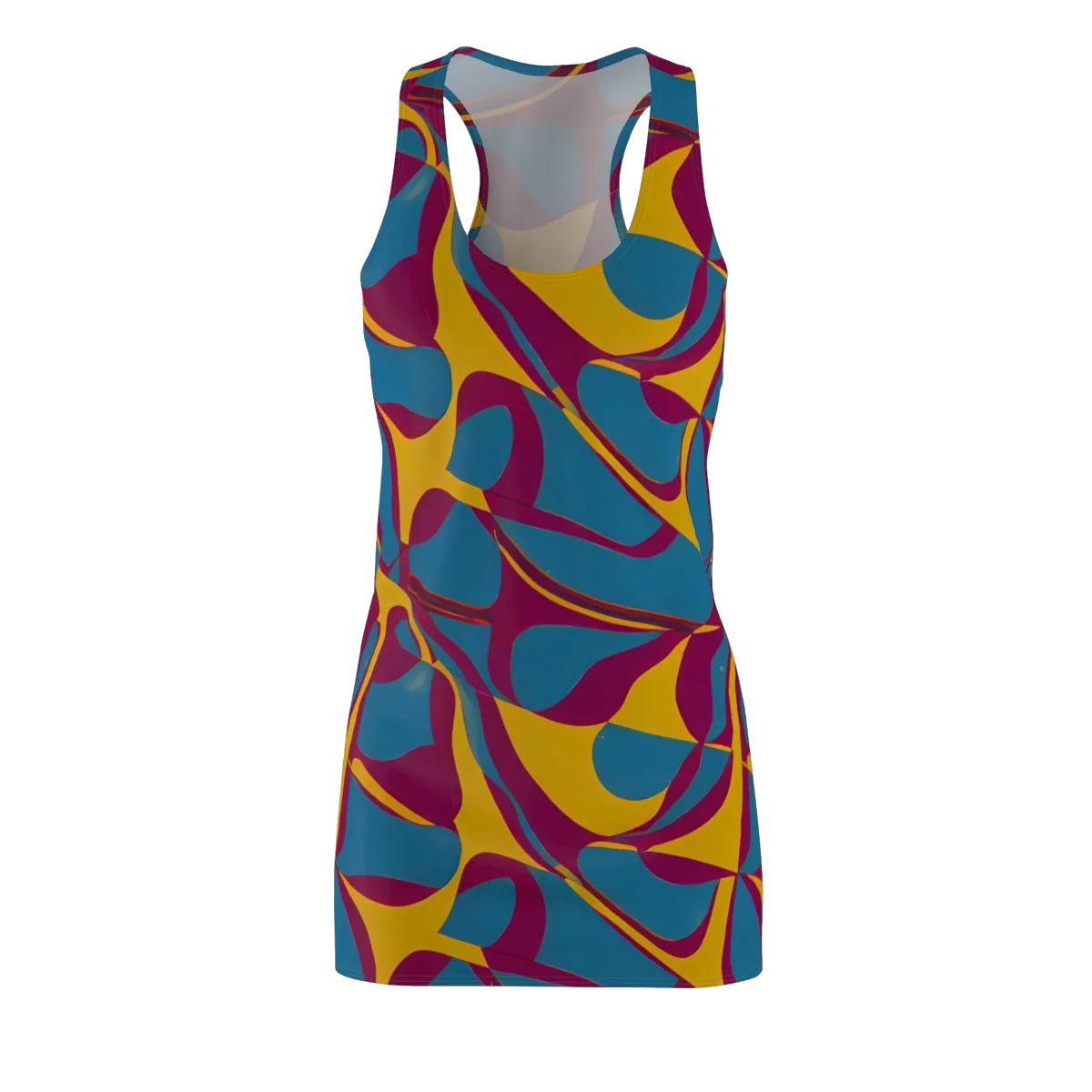 Teal Voltage on Racerback Dress — Front