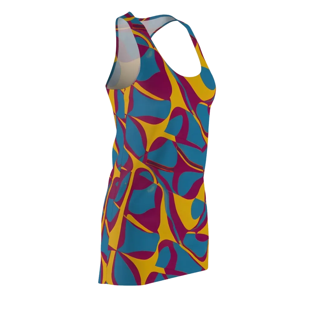 Teal Voltage on Racerback Dress — Front Side