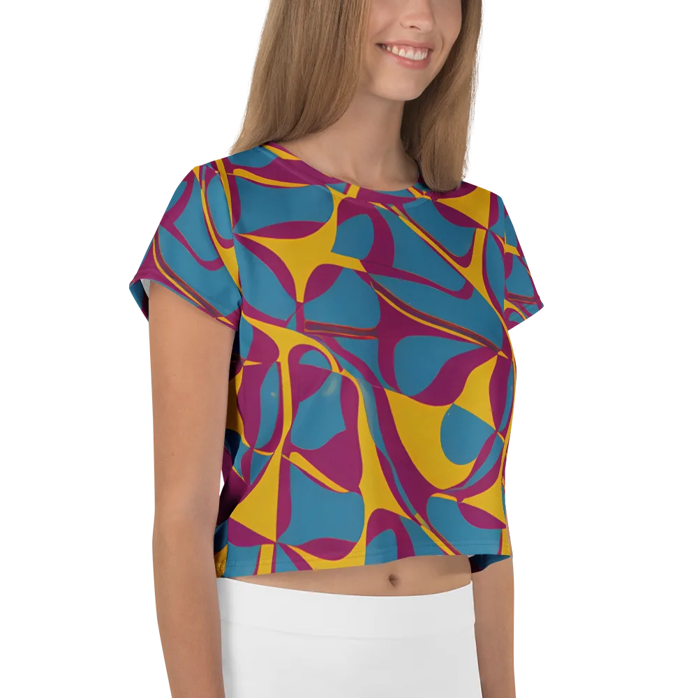Teal Voltage on Crop Tee — Right