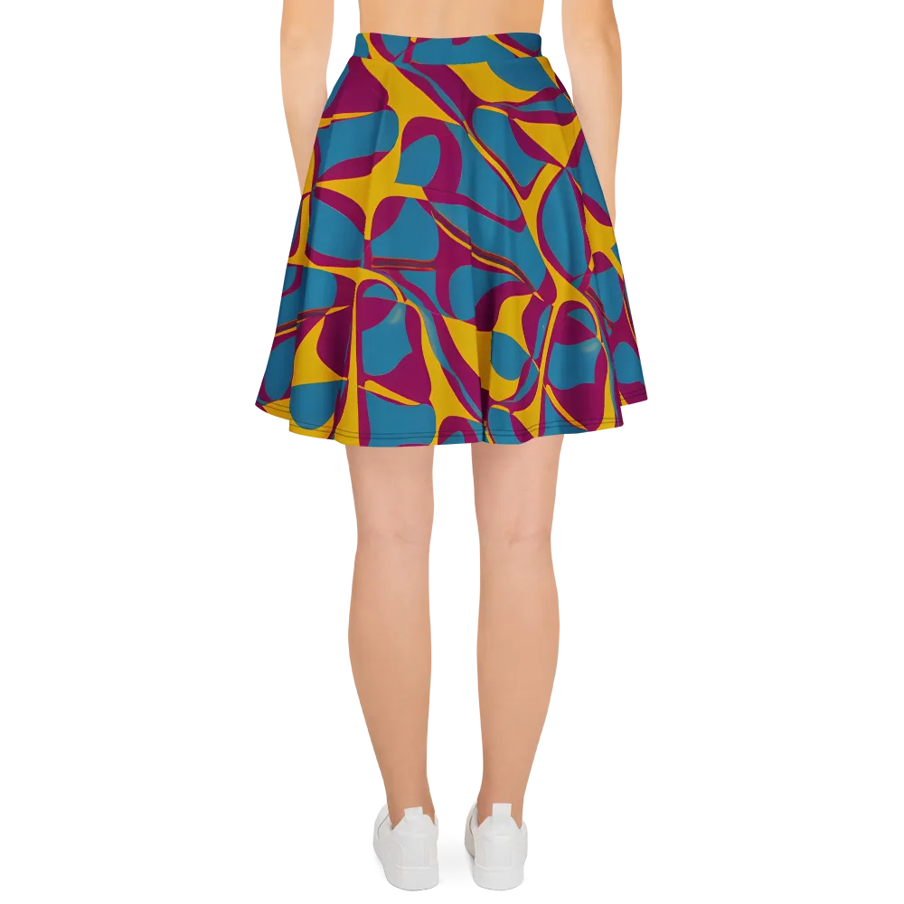 Teal Voltage on Skater Skirt — Back