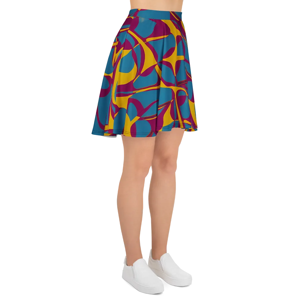Teal Voltage on Skater Skirt — Right