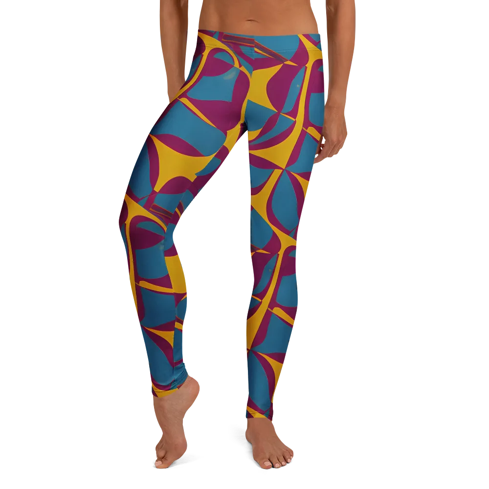 Teal Voltage on Leggings — Front