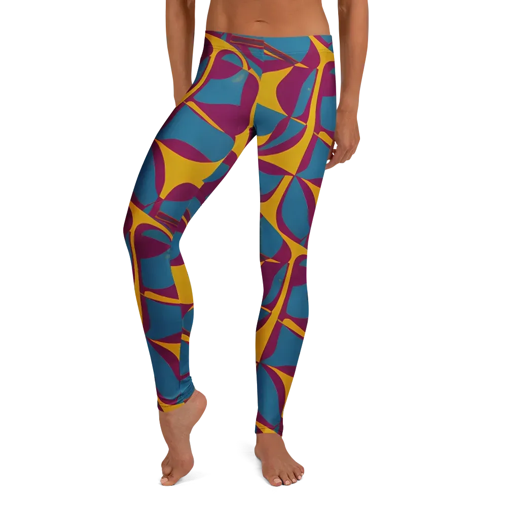 Teal Voltage on Leggings — Front