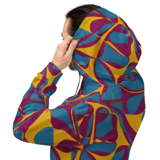 Teal Voltage on a Hoodie