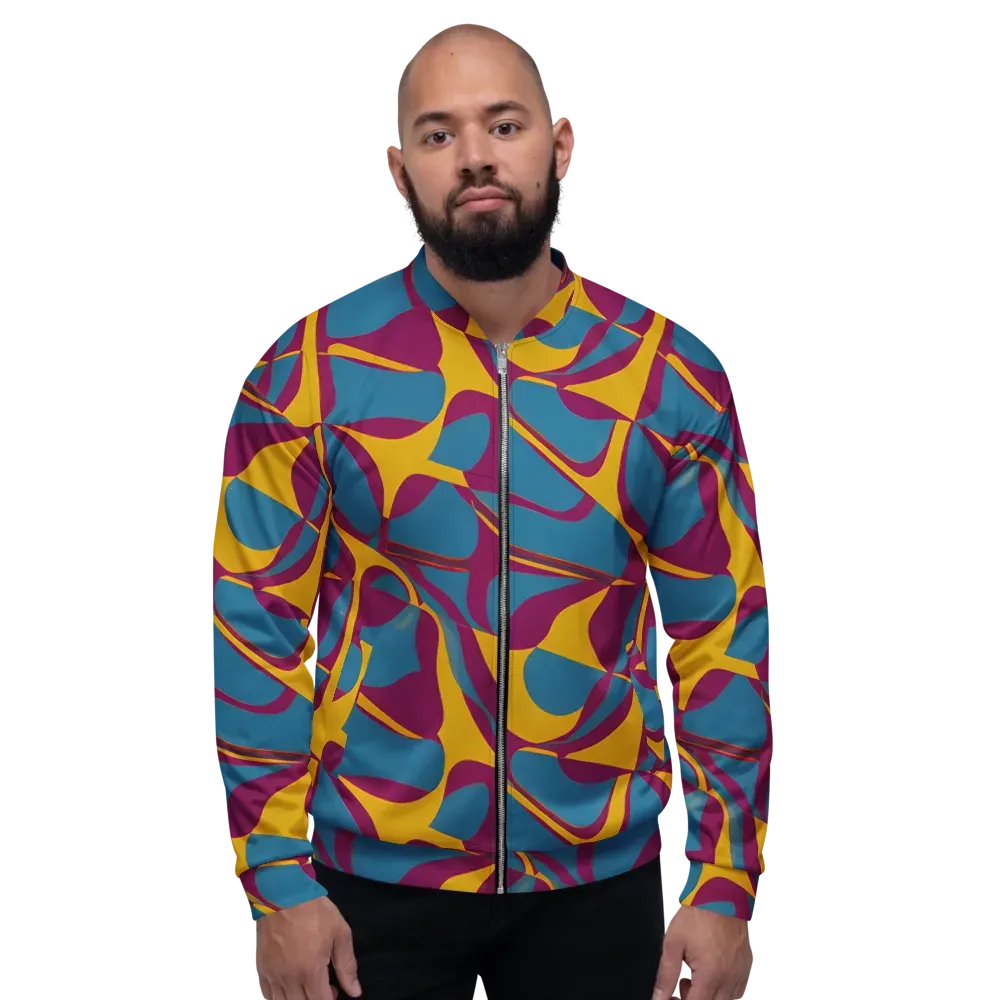 Teal Voltage on Bomber Jacket — Front