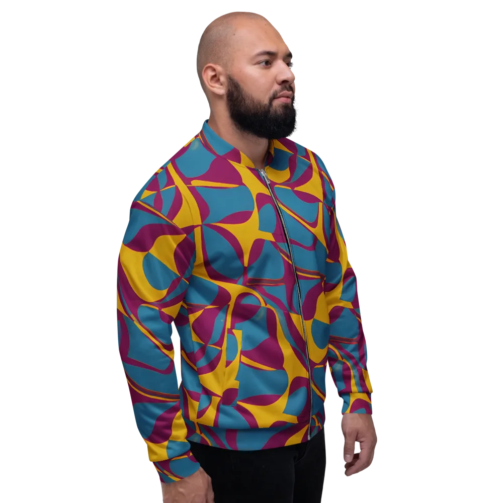 Teal Voltage on Bomber Jacket — Right