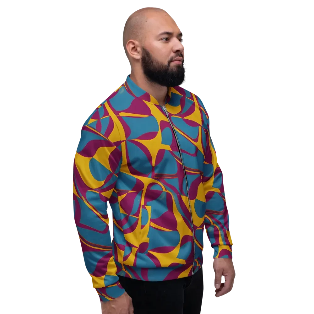 Teal Voltage on Bomber Jacket — Right