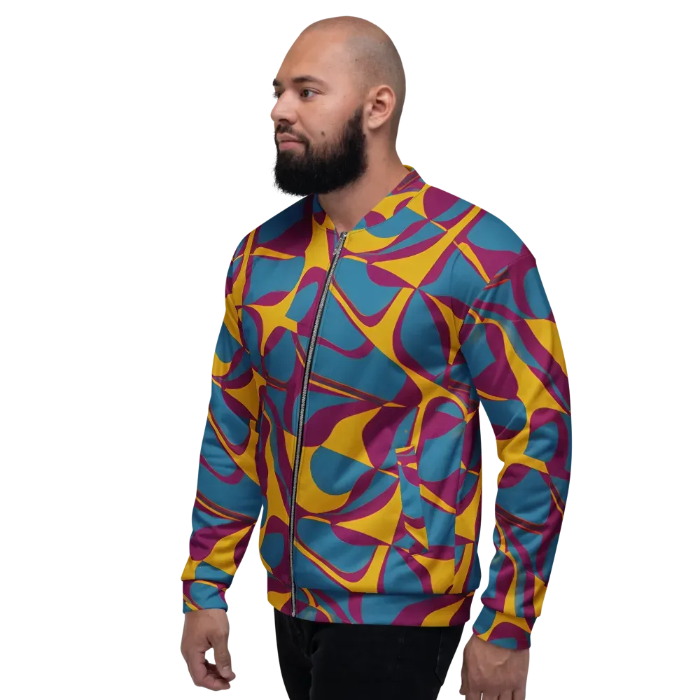 Teal Voltage on Bomber Jacket — Left