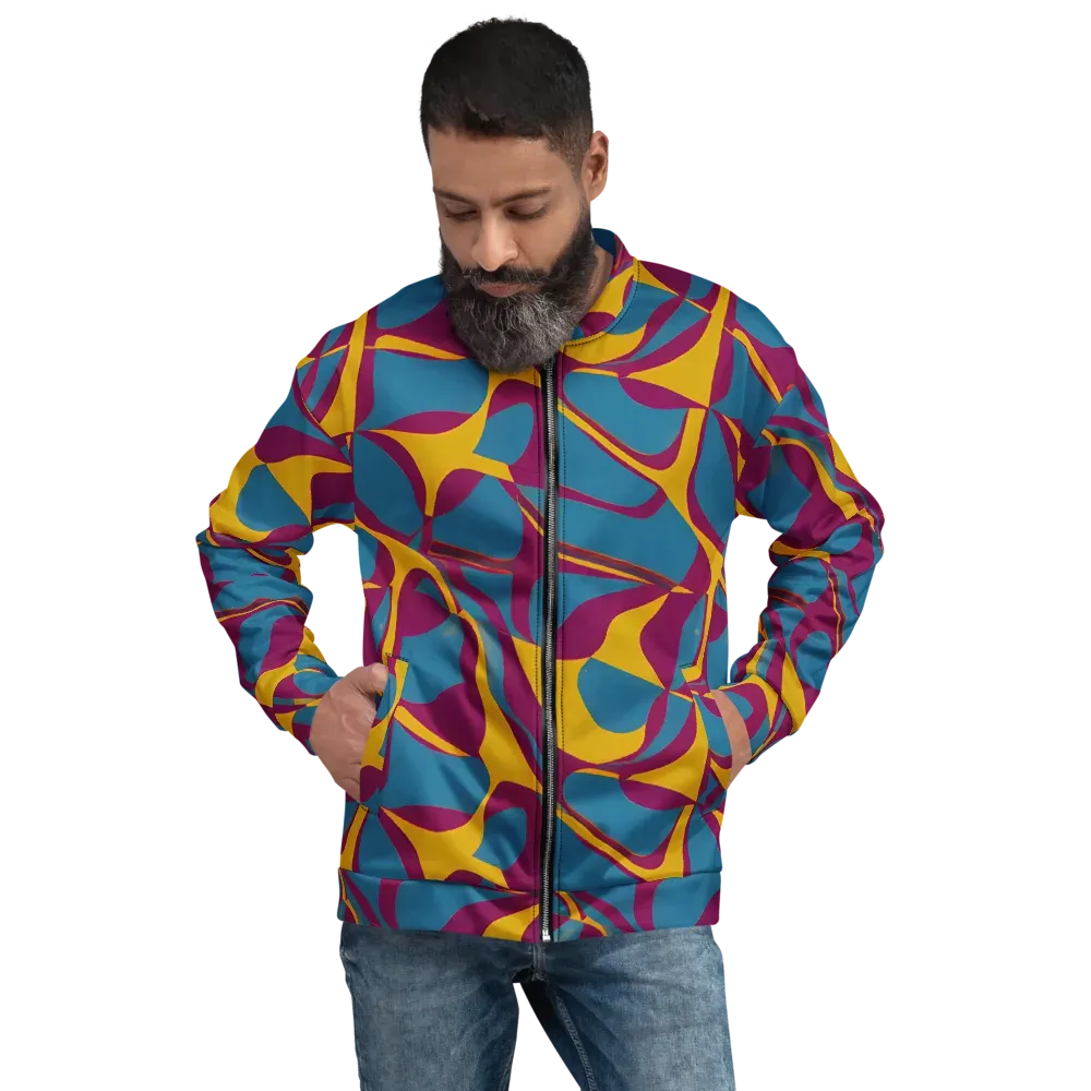 Teal Voltage on Bomber Jacket — Front