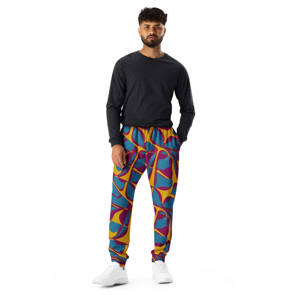 Teal Voltage on Men's Joggers — Front