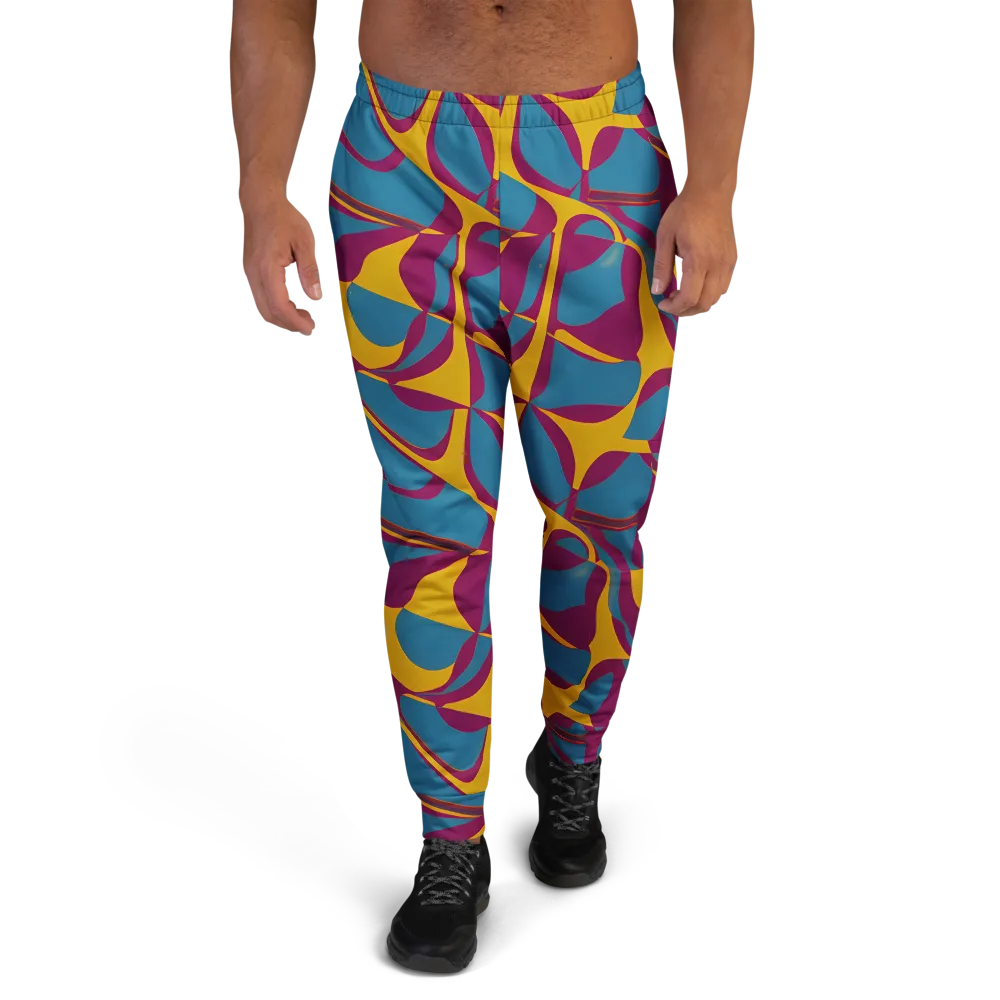 Teal Voltage on Men's Joggers — Front