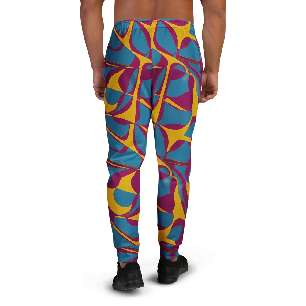 Teal Voltage on Men's Joggers — Back