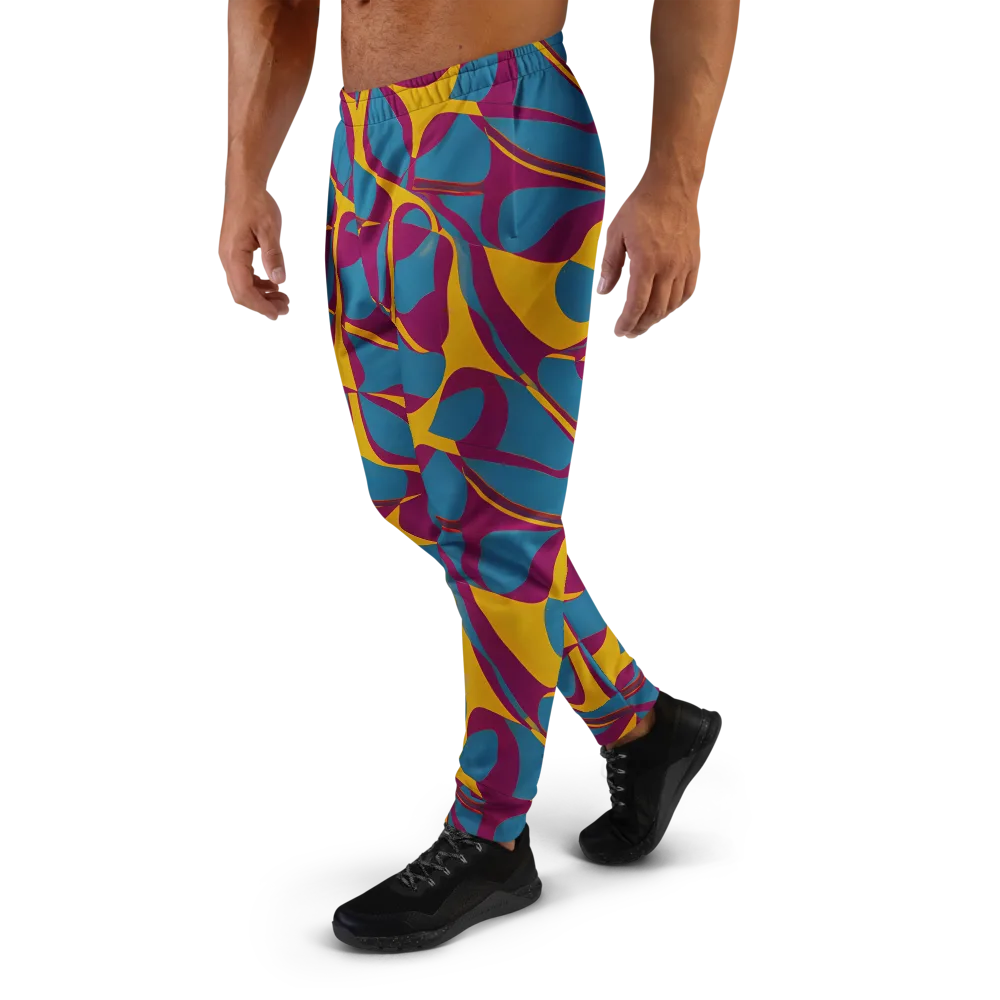 Teal Voltage on Men's Joggers — Left