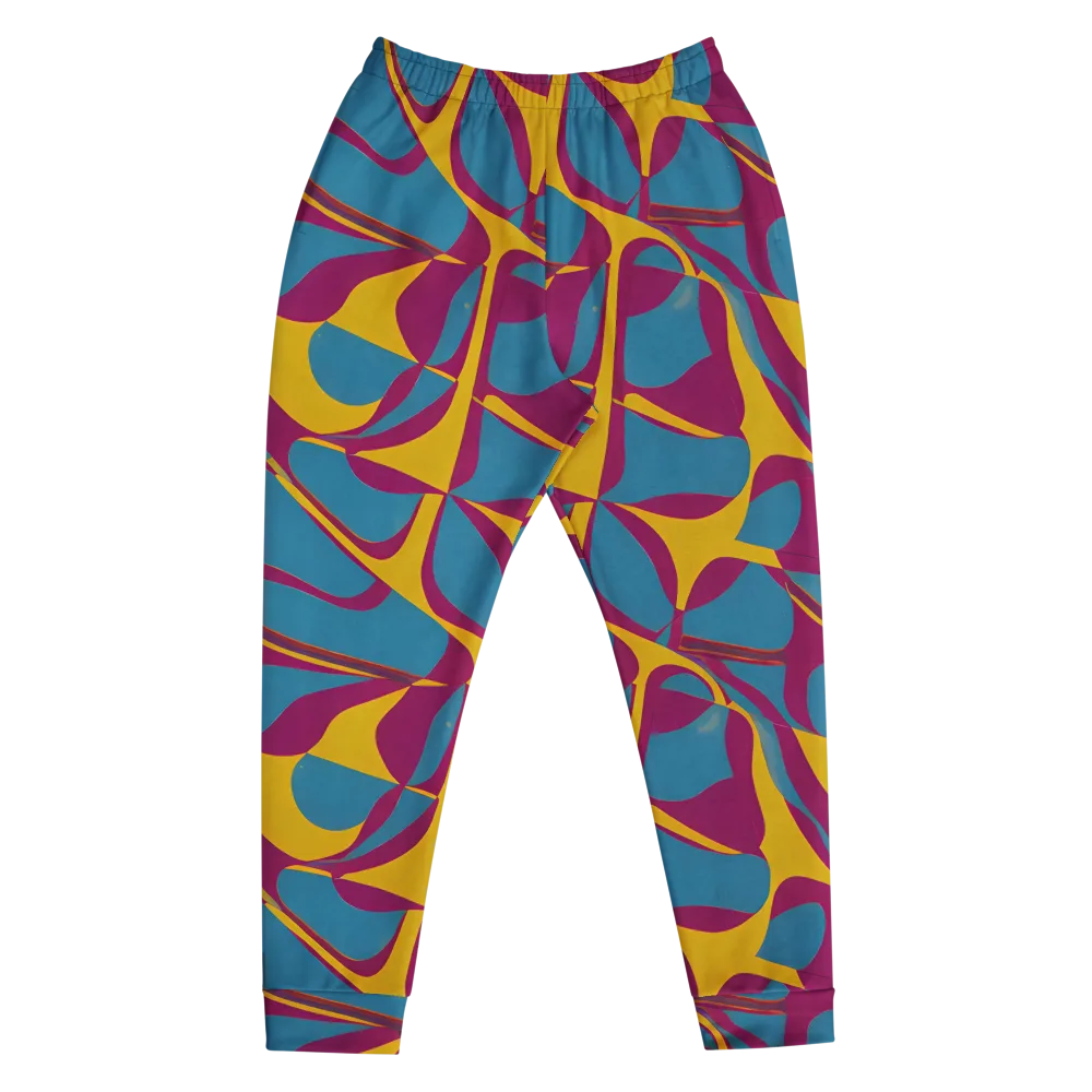 Teal Voltage on Men's Joggers — Front