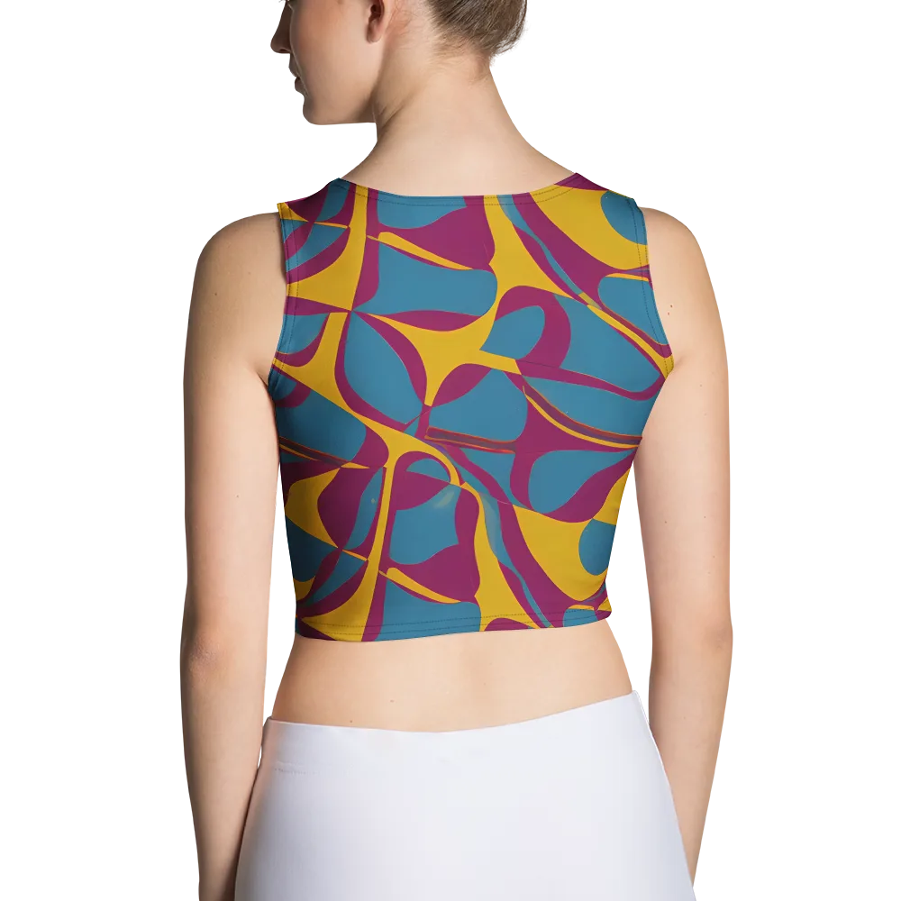 Teal Voltage on Crop Top — Back