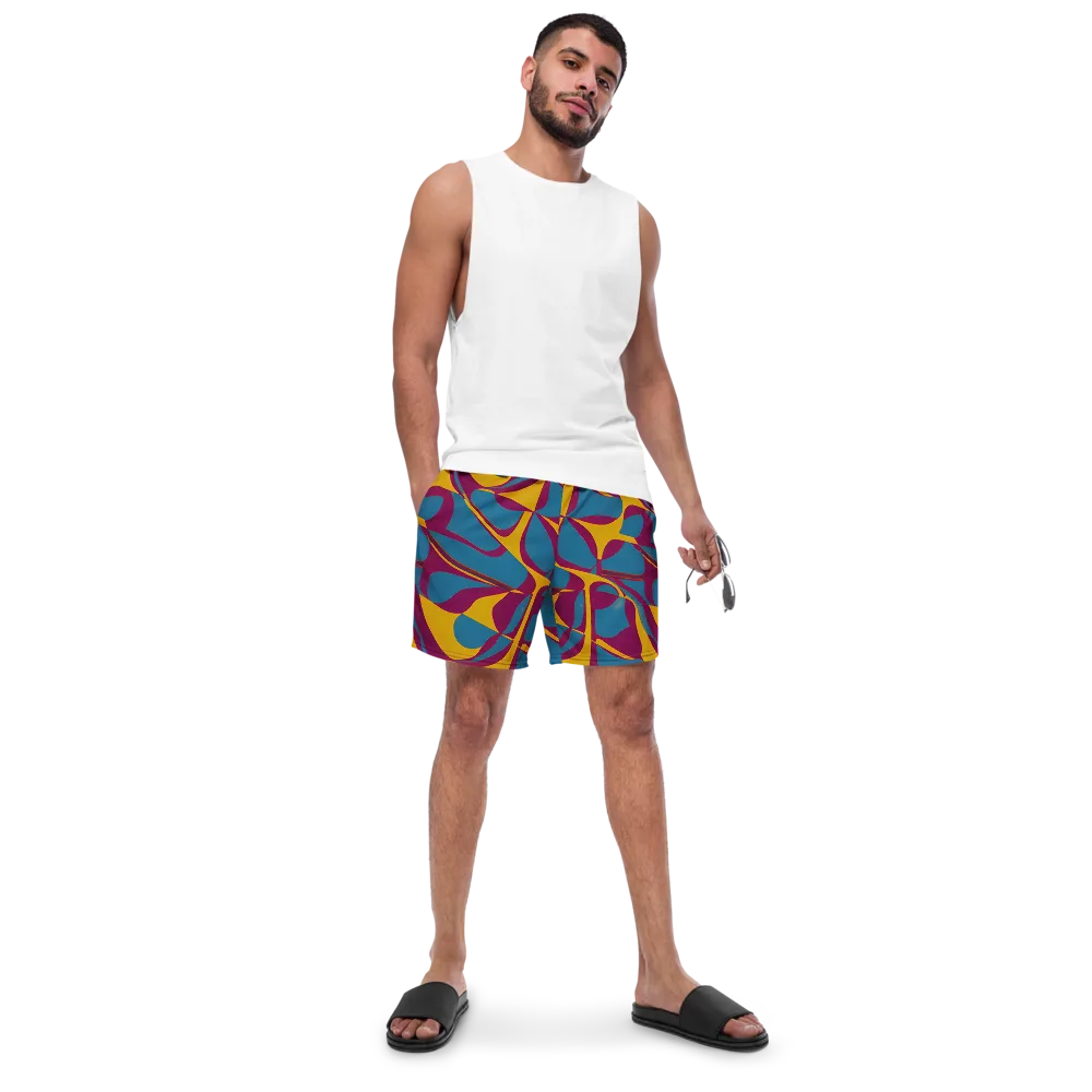 Teal Voltage on Swim Trunks — Front