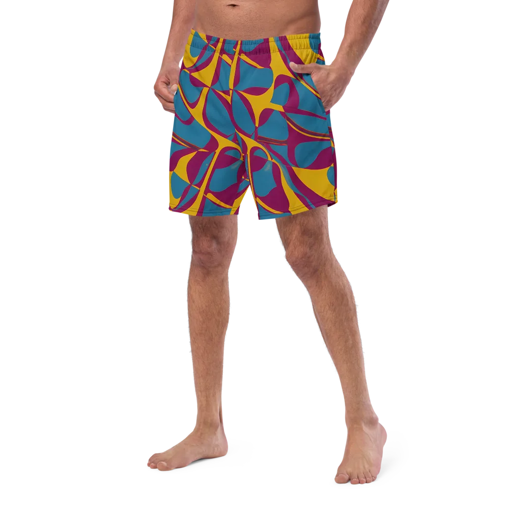 Teal Voltage on Swim Trunks — Left Front