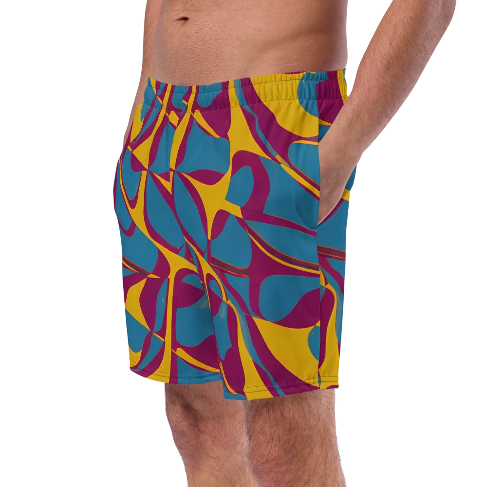 Teal Voltage on Swim Trunks — Left Front