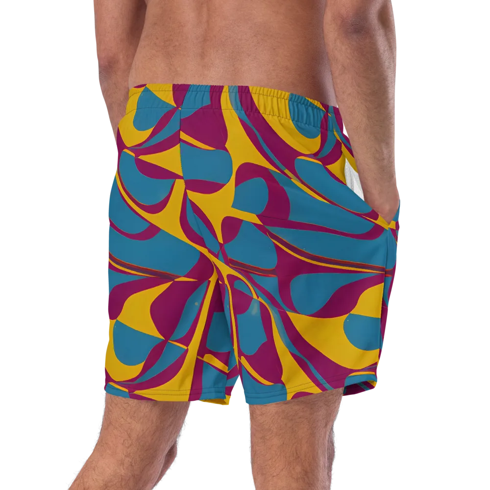 Teal Voltage on Swim Trunks — Right Back