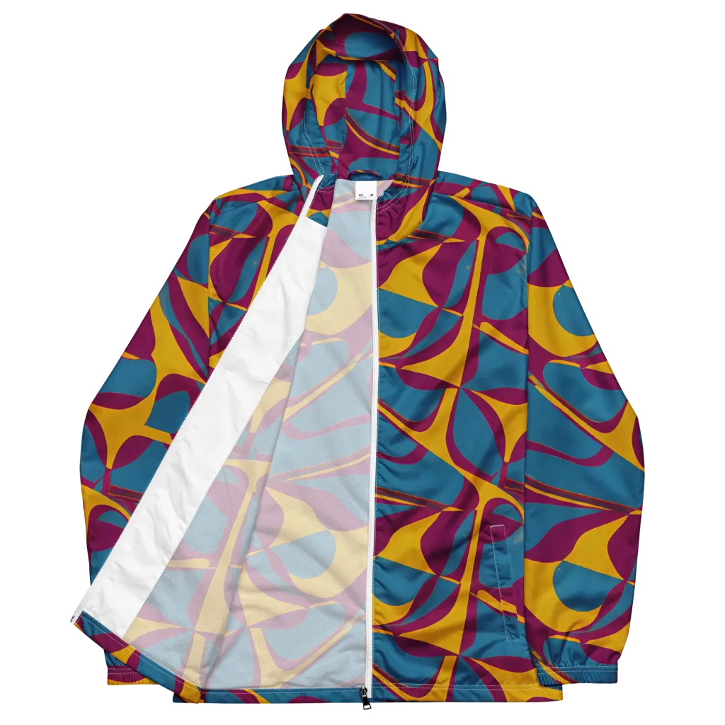 Teal Voltage on Men's Windbreaker — Front