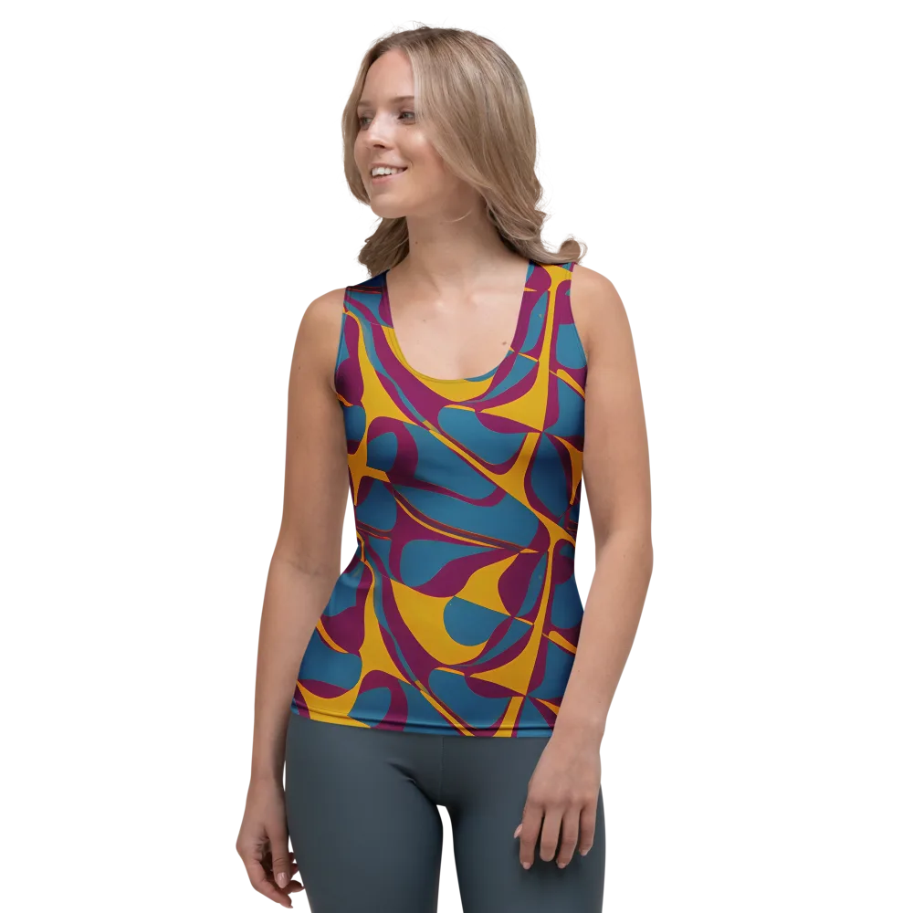Teal Voltage on Women's Tank Top — Front