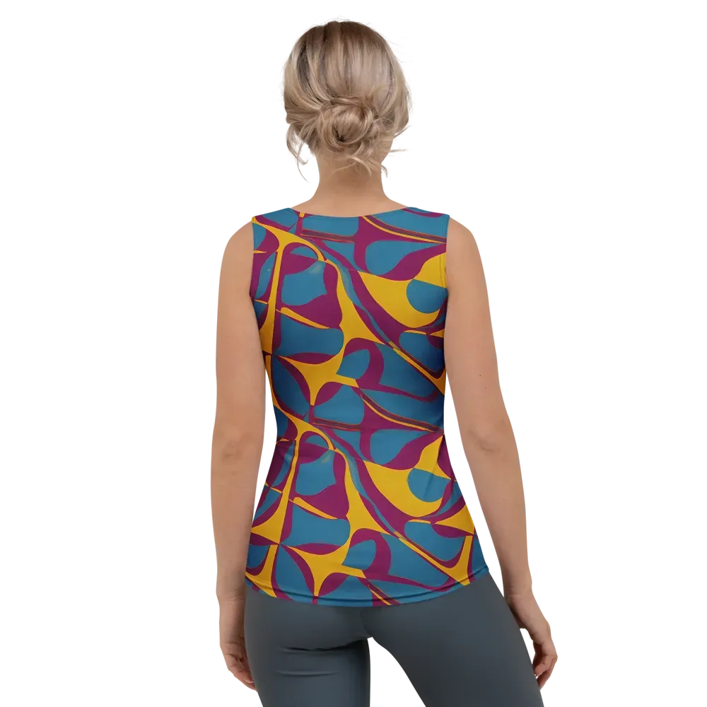 Teal Voltage on Women's Tank Top — Back