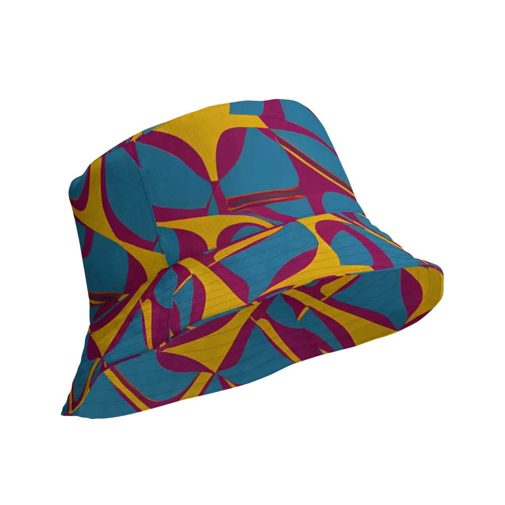Teal Voltage on Reversible Bucket Hat — Product details Outside