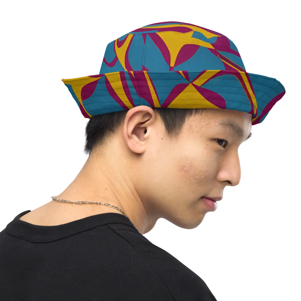 Teal Voltage on Reversible Bucket Hat — Right Outside