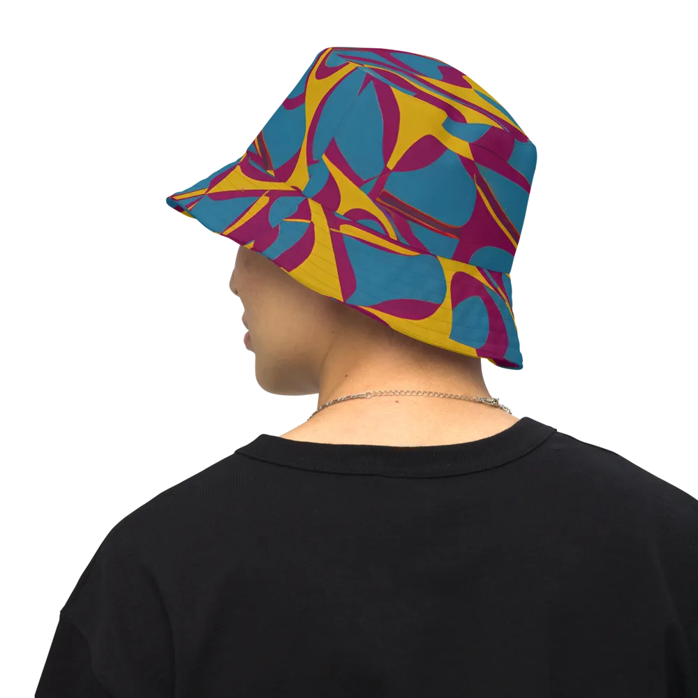 Teal Voltage on Reversible Bucket Hat — Back Inside