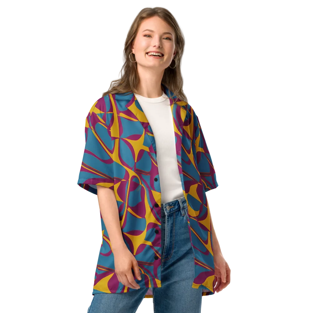 Teal Voltage on Button Shirt — Front