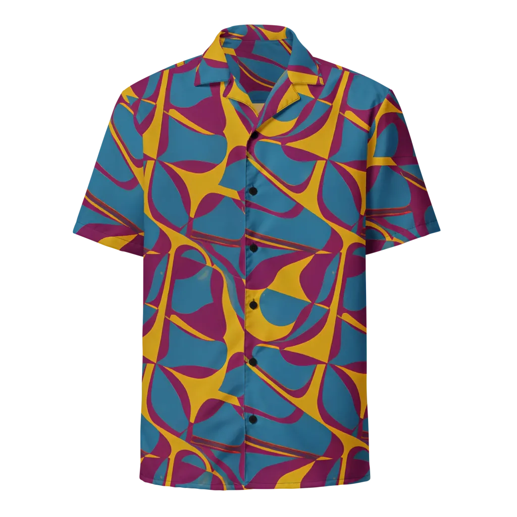 Teal Voltage on Button Shirt — Front