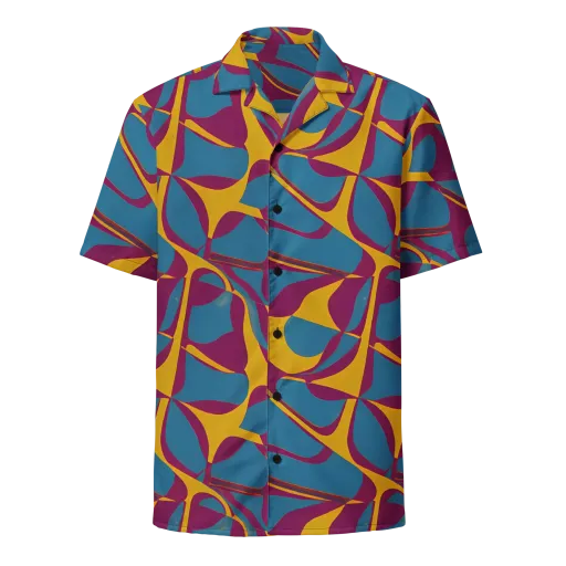 Teal Voltage on a Button Shirt