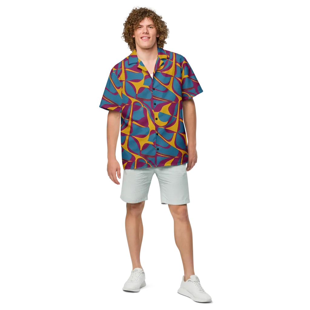Teal Voltage on Button Shirt — Front