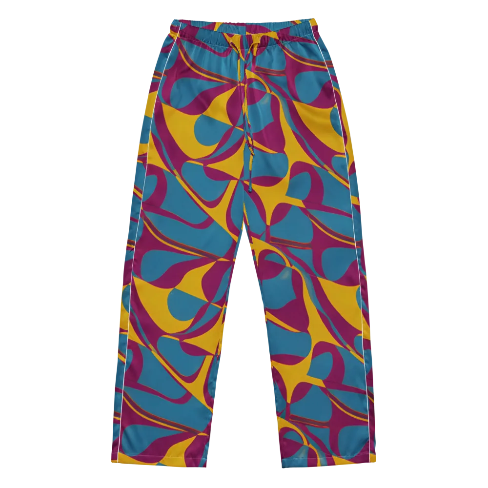 Teal Voltage on Women's Pajama Pants — Front
