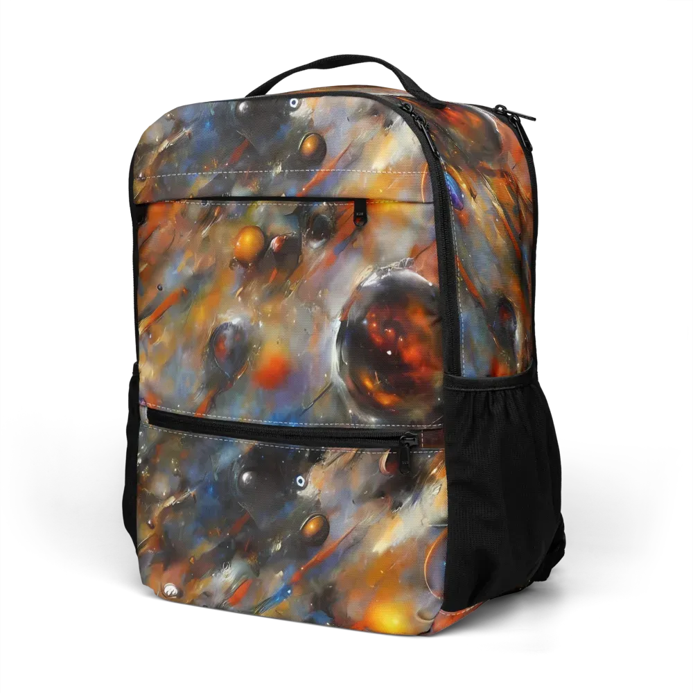 Brushstroke Blaze on Utility Backpack — Left Front