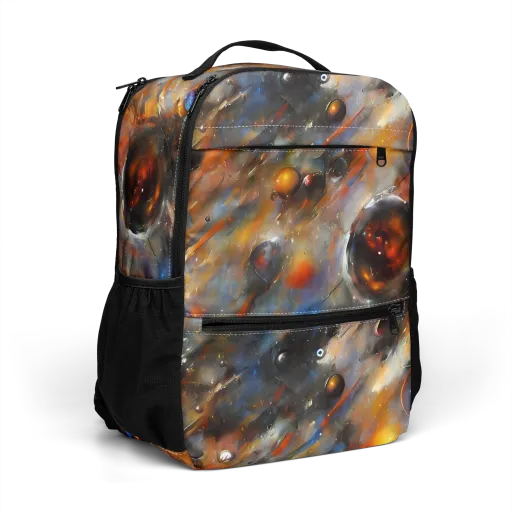 Brushstroke Blaze on a Utility Backpack