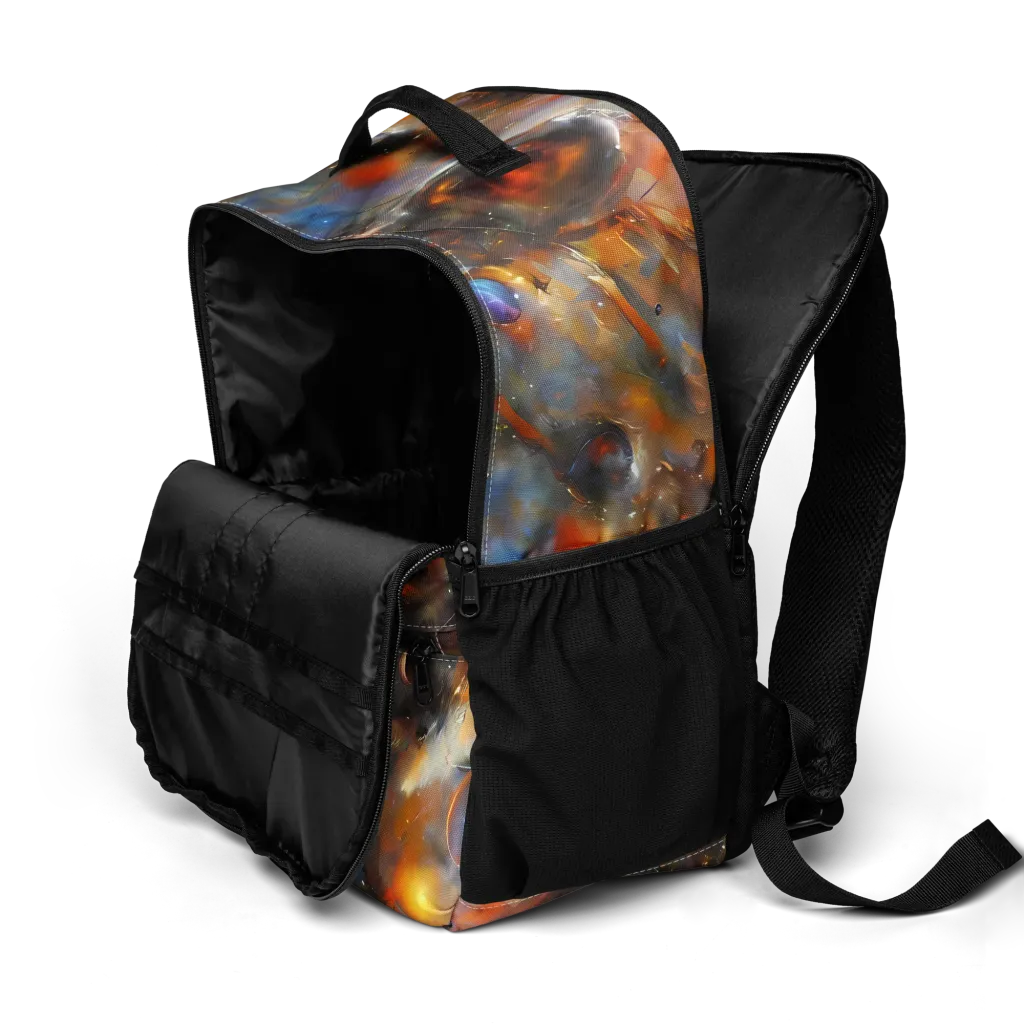 Brushstroke Blaze on Utility Backpack — Product details 2