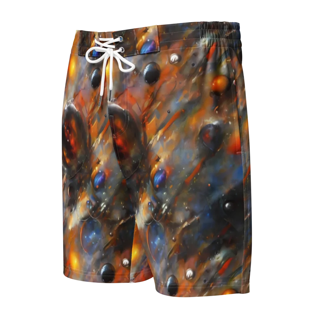 Brushstroke Blaze on Men's Board Shorts — Front