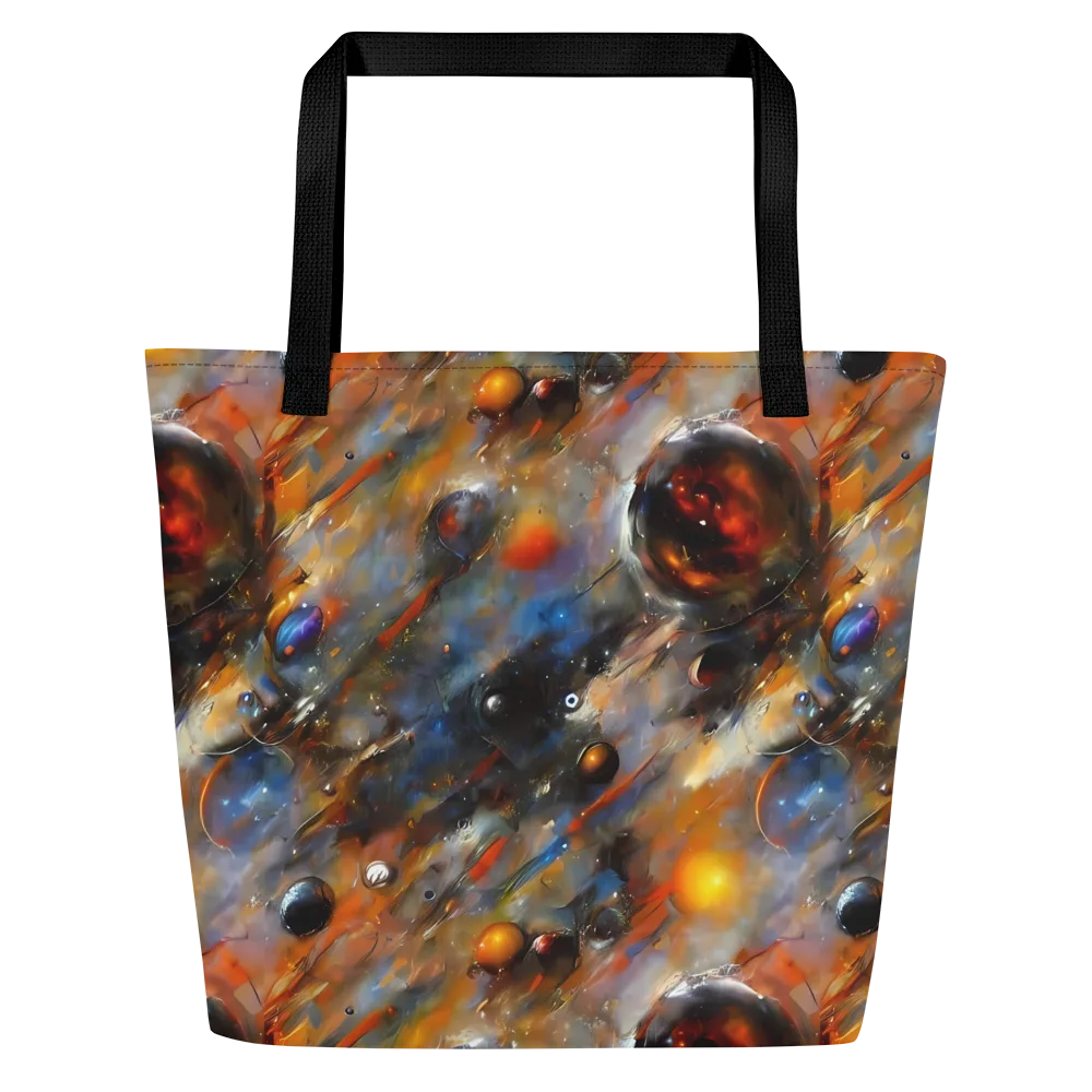 Brushstroke Blaze on Large Tote Bag W/ Pocket — Front
