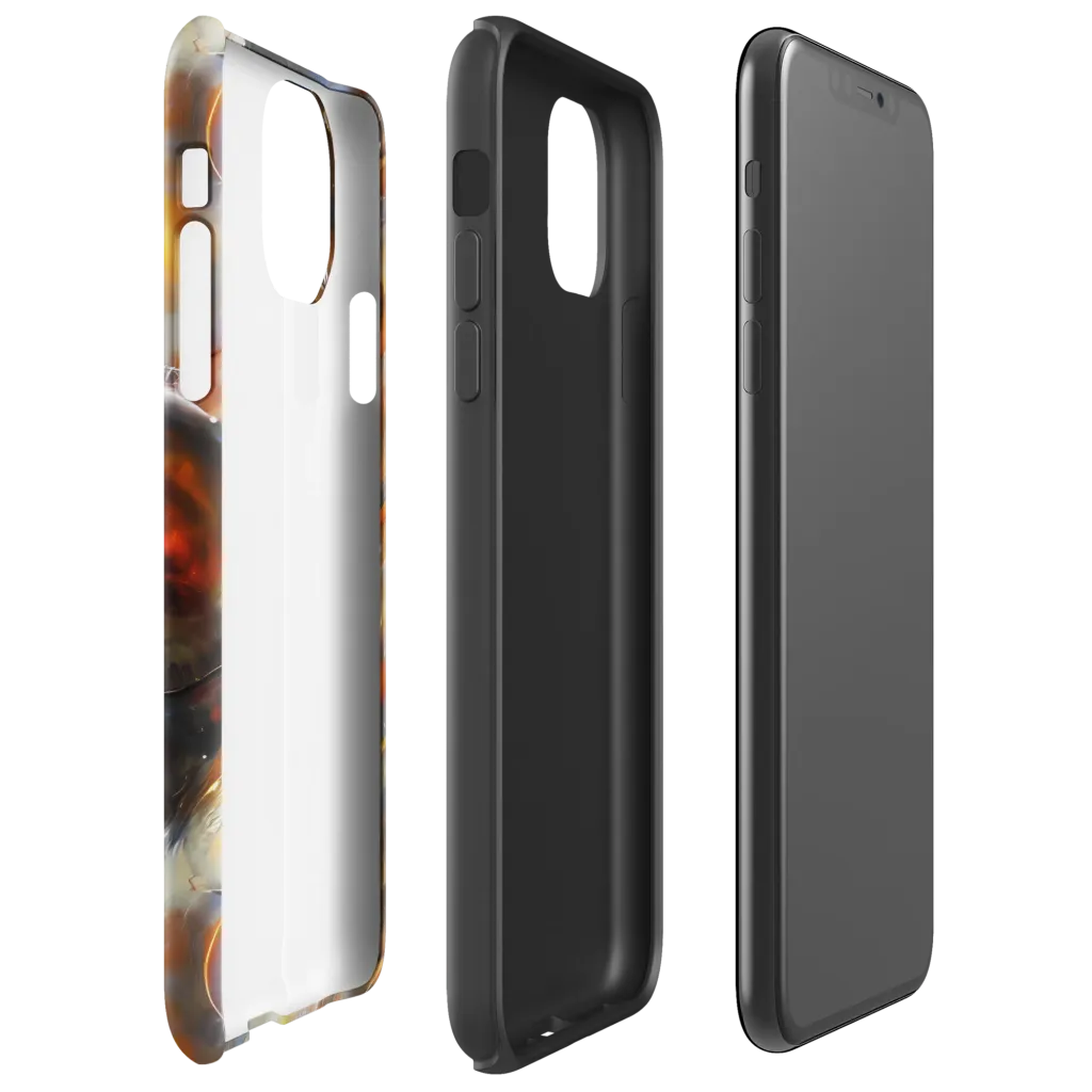 Brushstroke Blaze on Tough Case for iPhone® — Right