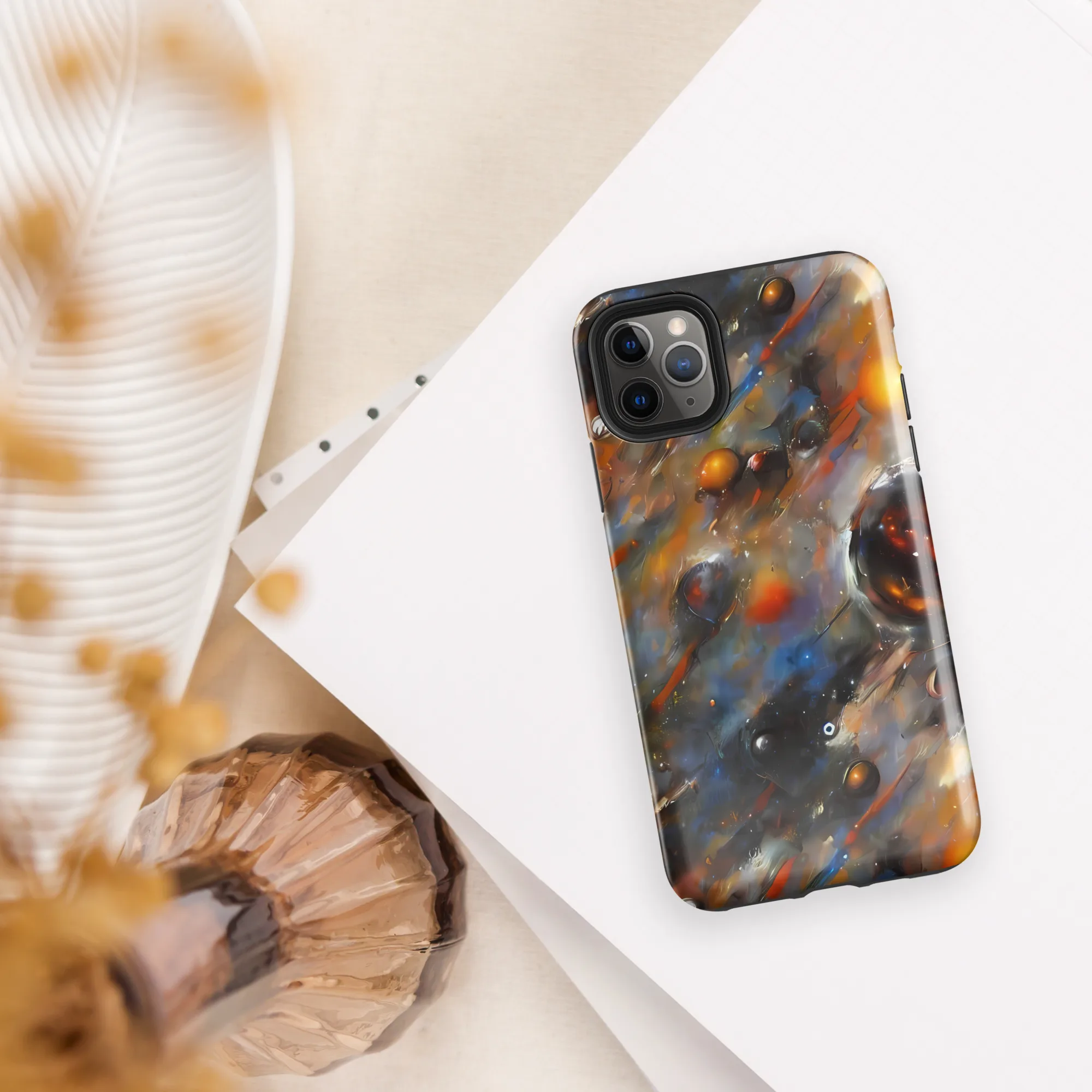 Brushstroke Blaze on Tough Case for iPhone® — Front