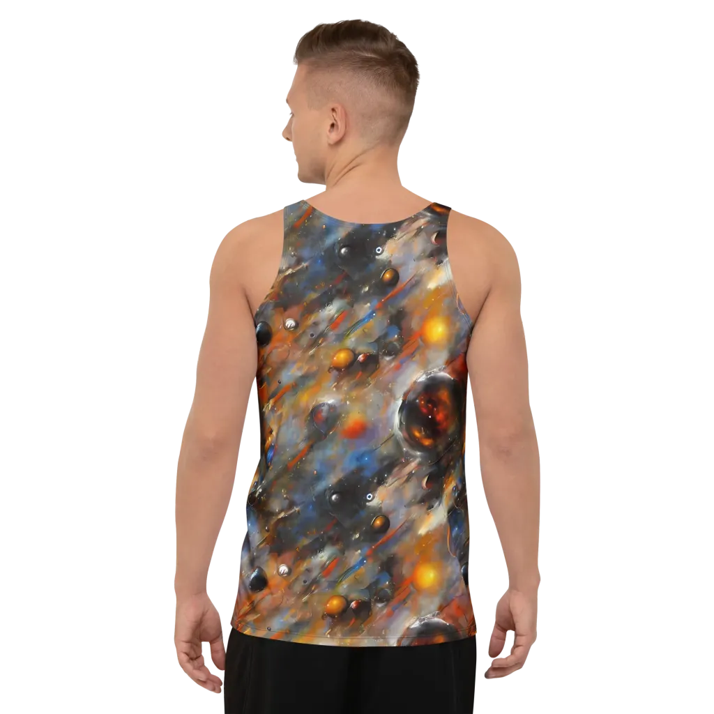 Brushstroke Blaze on Men's Tank Top — Back
