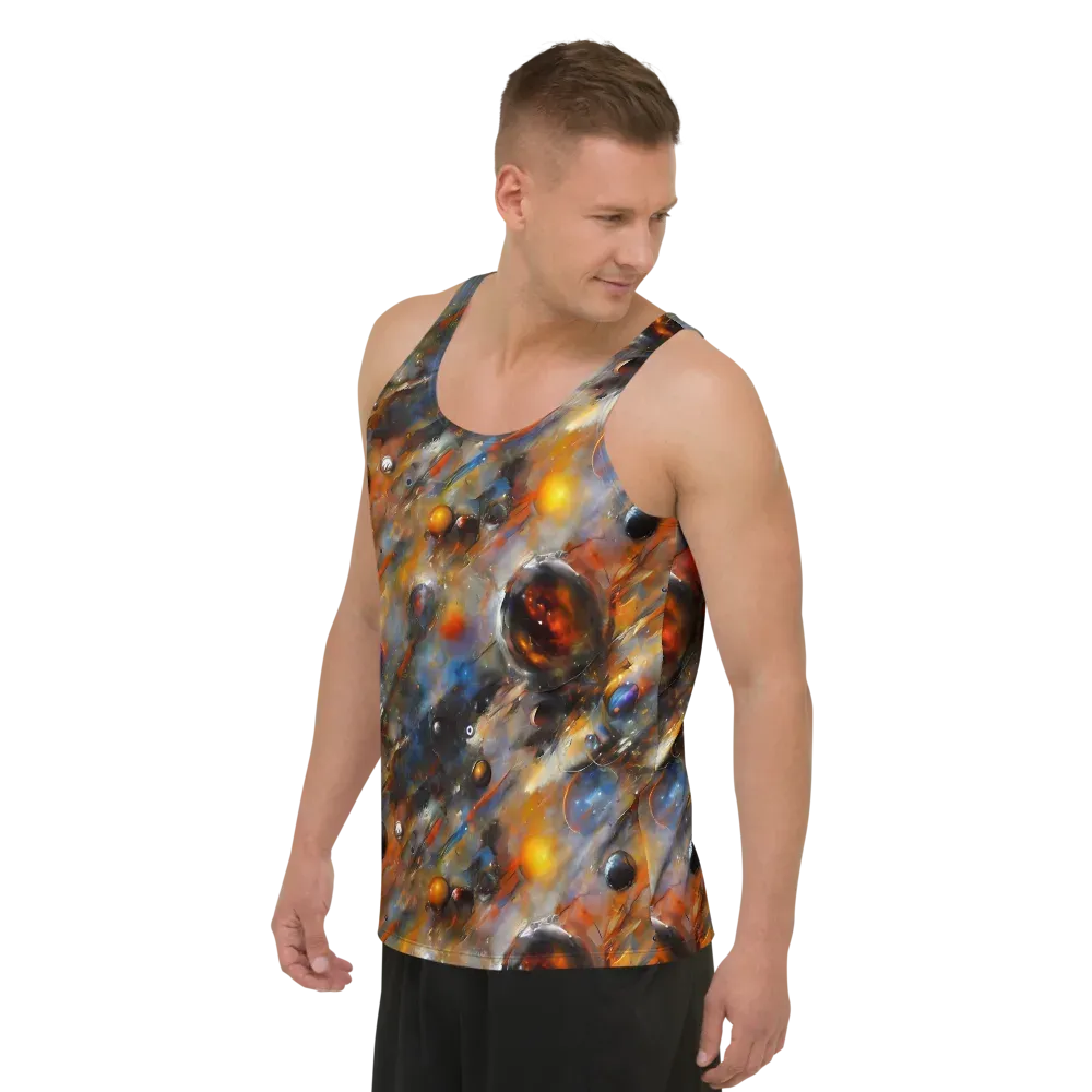 Brushstroke Blaze on Men's Tank Top — Left Front